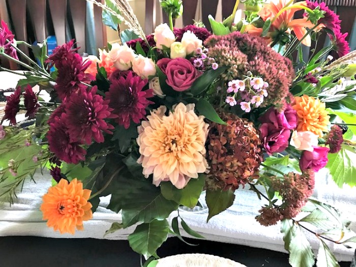 fall flower arrangement