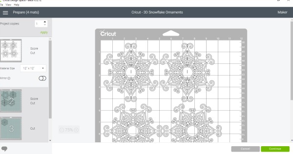 how to make a 3D snowflake ornament