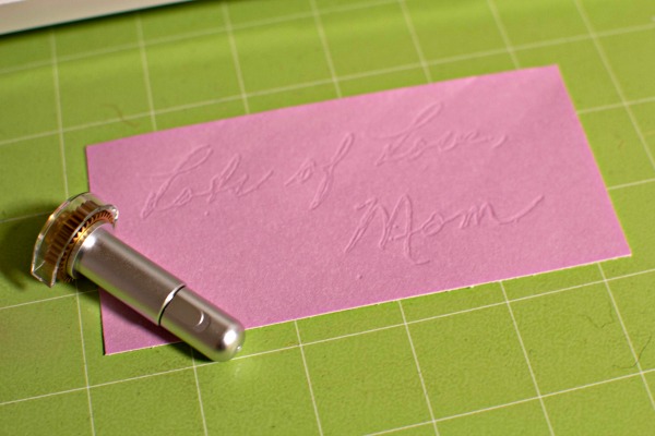 Cricut Debossing tip