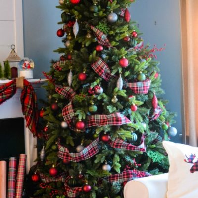 Red and Green Christmas Tree