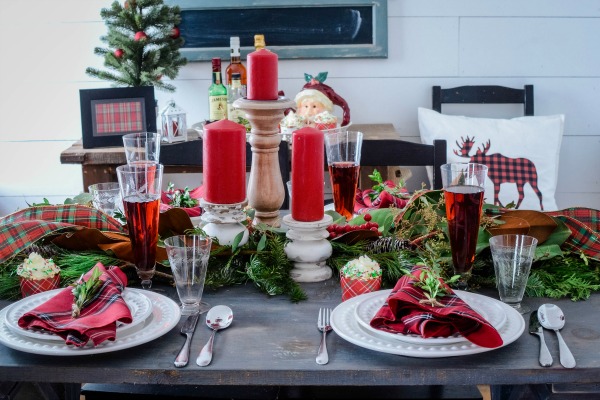 Mad for Plaid Christmas Tablescape