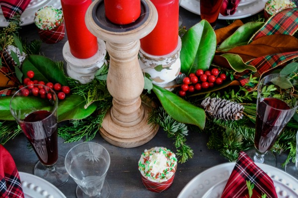 Mad for Plaid Christmas tablescape