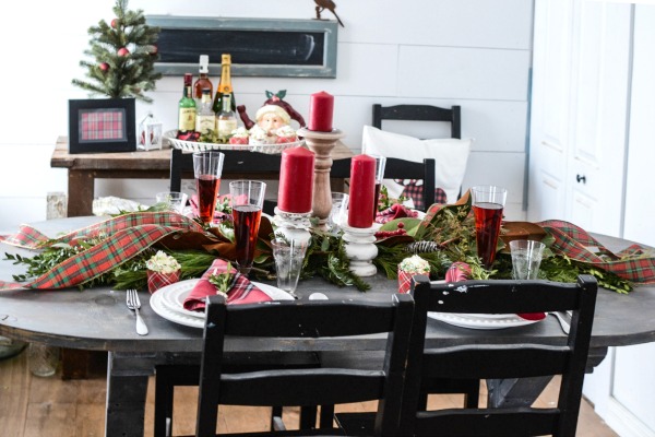 Mad for Plaid Christmas Tablescape