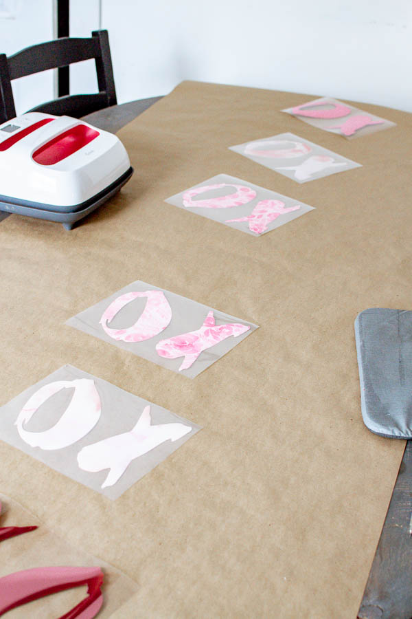 Cricut Valentine's Project for your dining table