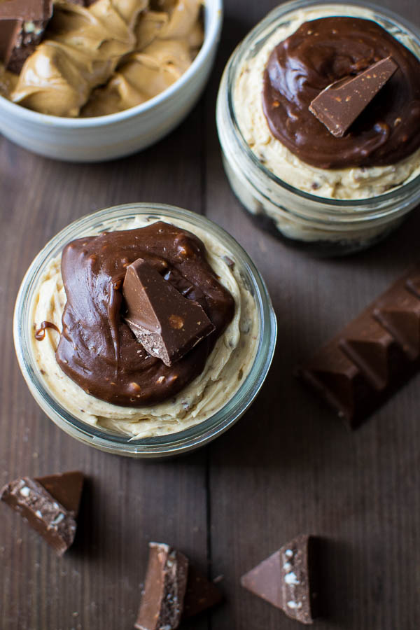 Decadent nobake chocolate peanut butter cheesecake