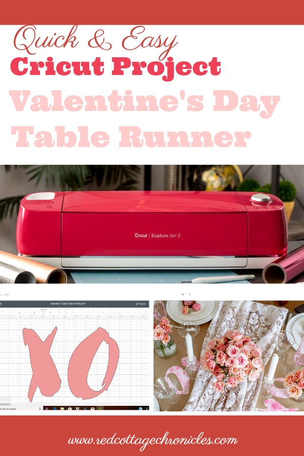 Cricut Valentine's Day Project Table Runner