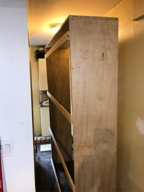 Converting a closet to an open pantry