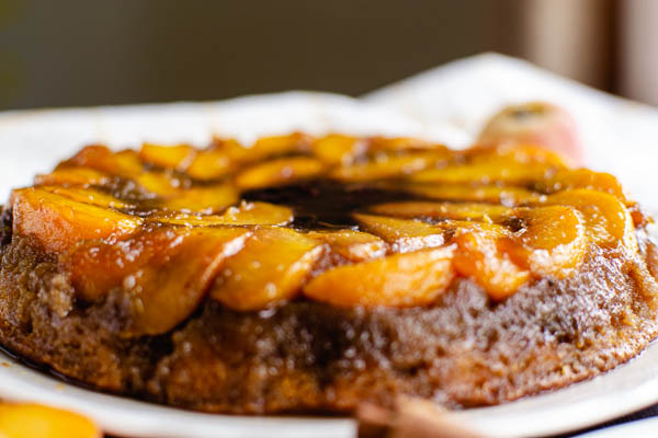 peach upside down cake