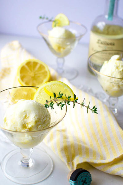Frozen dessert recipes - Limoncello ice cream