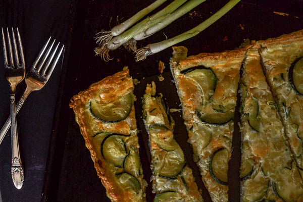 Zucchini quiche recipe loaded with cheese