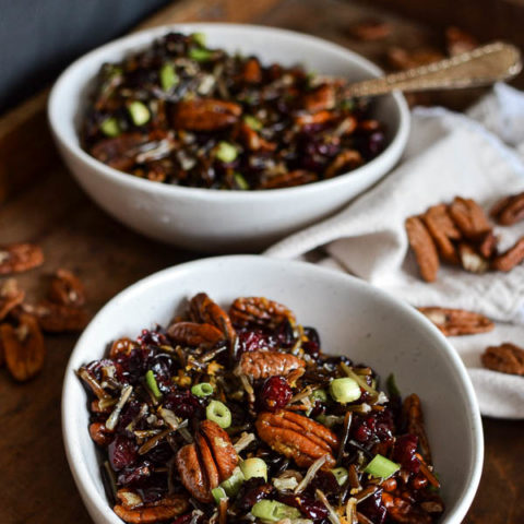 Pecan Cranberry Wild Rice Side Dish