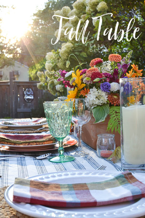 How to Style An Early Fall Dining Table - Red Cottage Chronicles