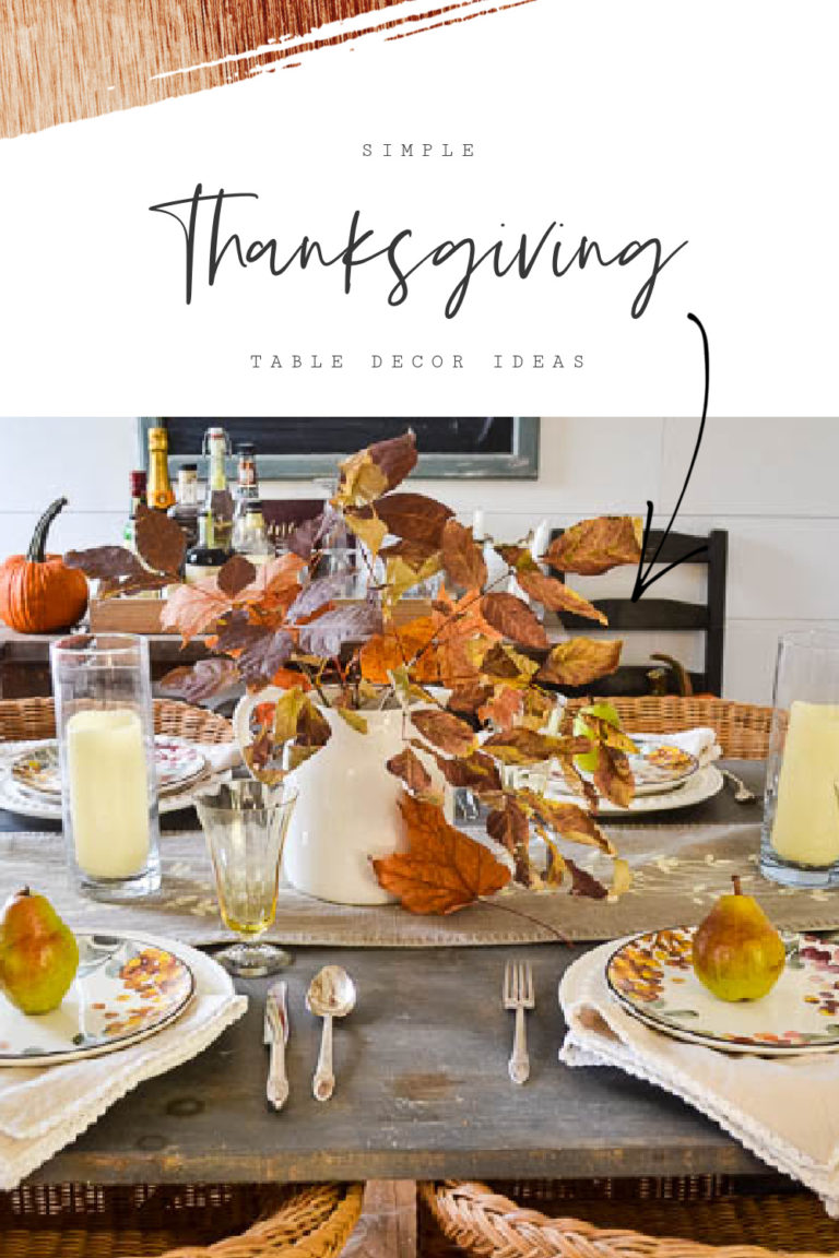 Simple Thanksgiving Table Decor