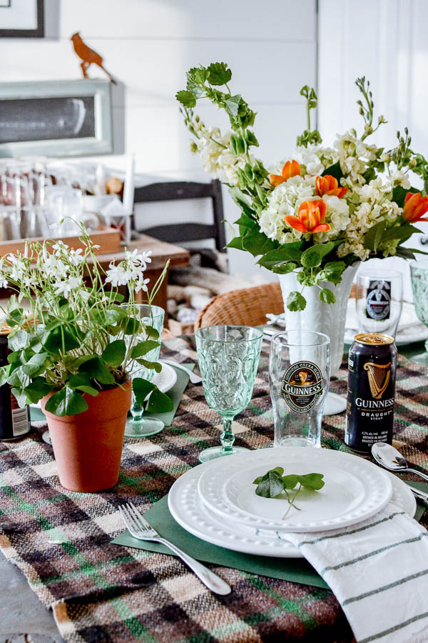 St. Patrick's Day Decor with Flowers