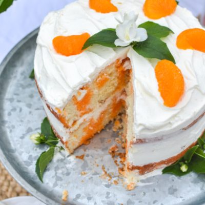 Dreamy Orange Creamsicle Poke Cake