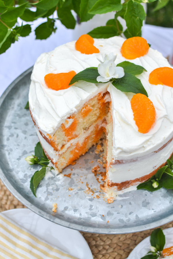 Dreamy Orange Creamsicle Poke Cake