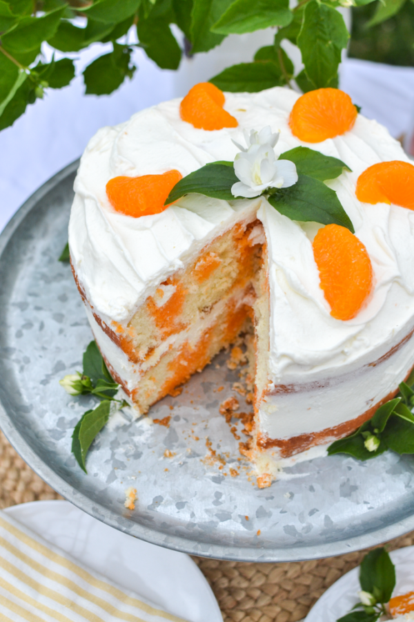 Dreamy Orange Creamsicle Poke Cake 