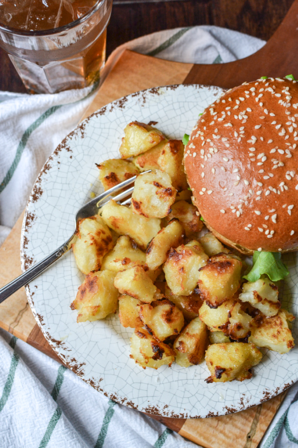 Oven roasted crispy Dijon Potatoes