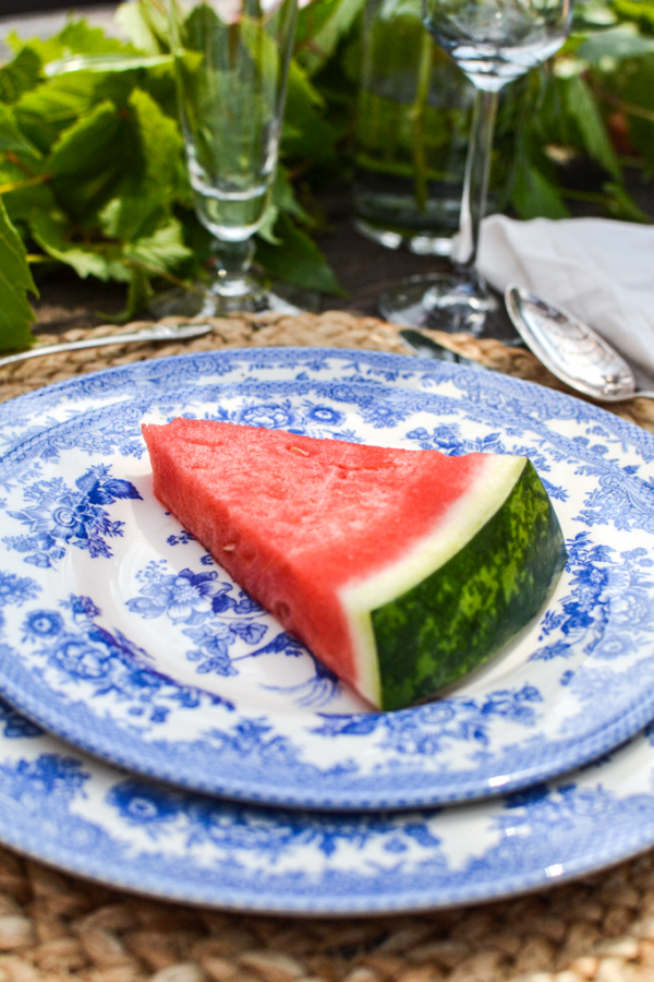 Blue and White Place Setting