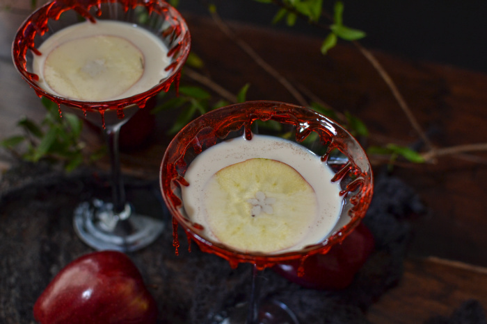 Apple Irish Creme and Fireball cocktail