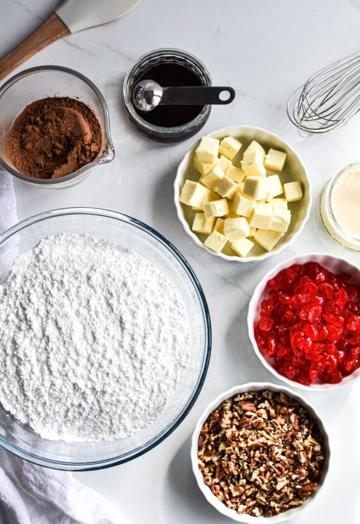 Ingredients to make fudge without condensed milk