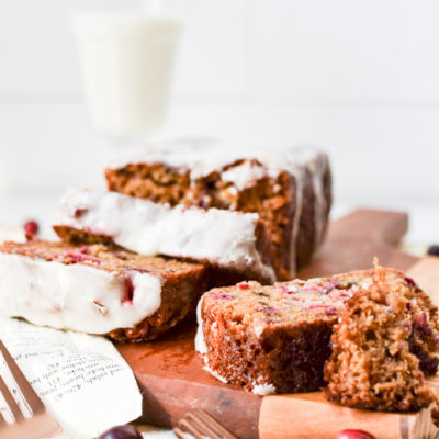 Orange Cranberry Loaf with Cinnamon & Nutmeg