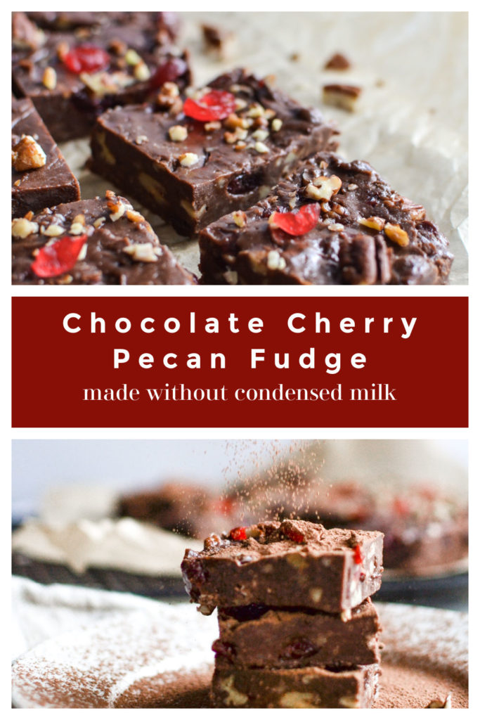 Pinterest Pin Image for Chocolate Fudge