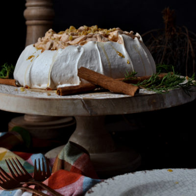 Easy Gluten Free Pumpkin Cream Pavlova