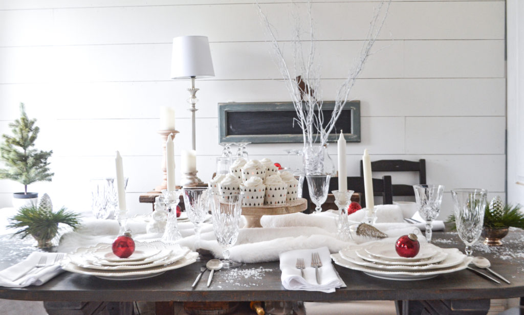 A White Christmas Tablescape