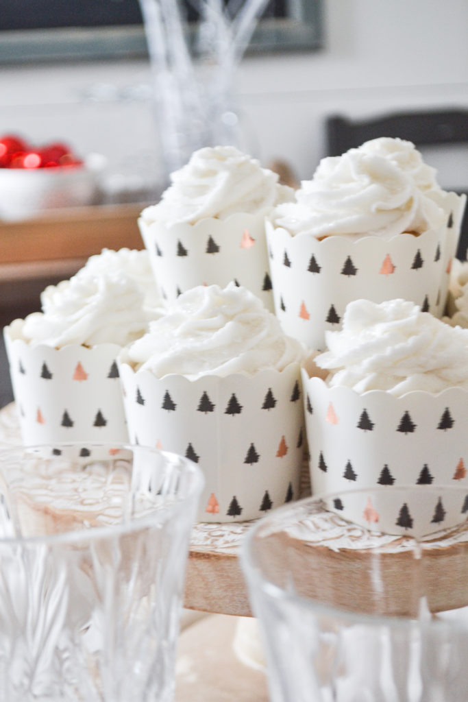 White Frosted Cupcakes