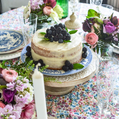 Fruit and Flowers Spring Tablescape