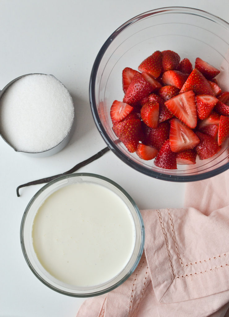 ingredients for strawberry fool