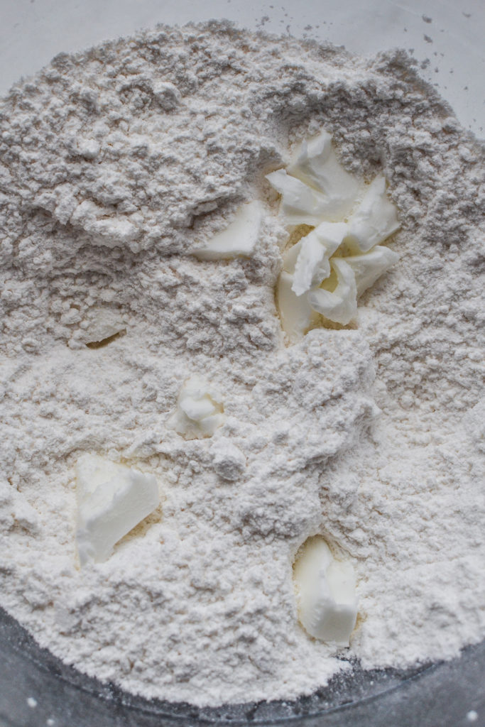 shortening is added to the dry ingredients for drop biscuits