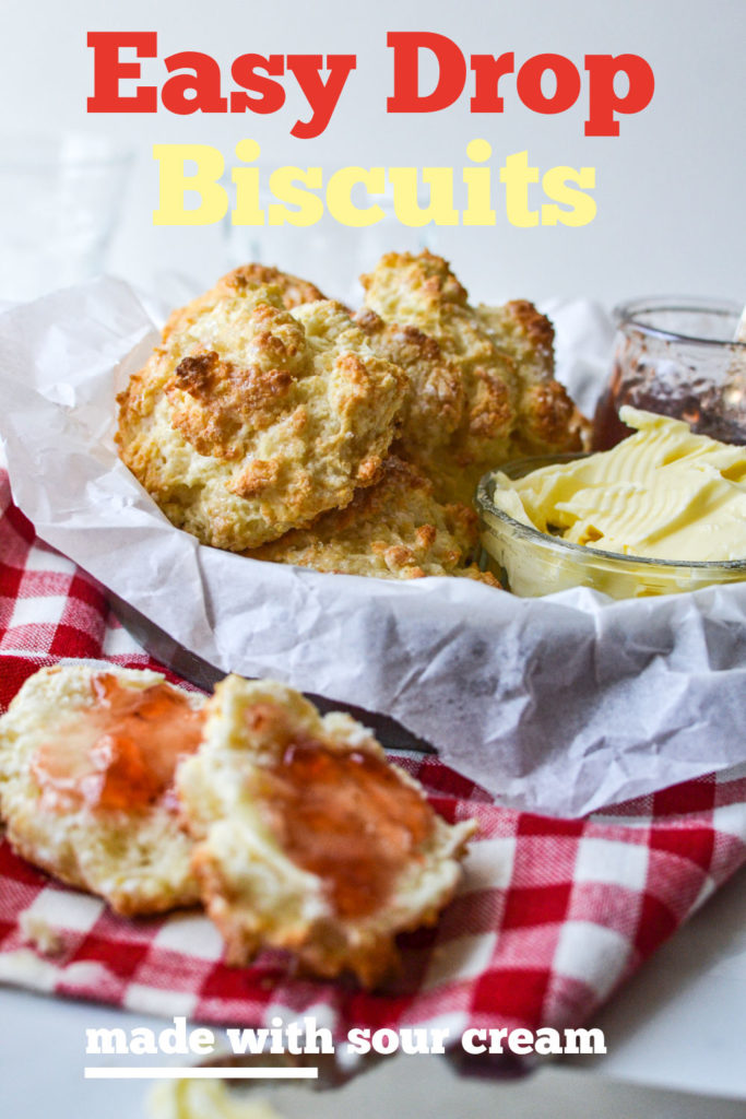 Homemade drop biscuits Pinterest photo