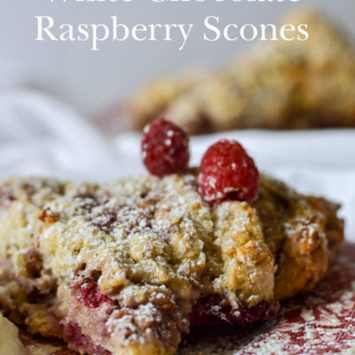 White Chocolate Raspberry Scones