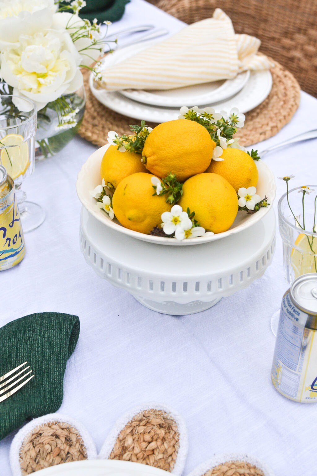 Lemon Tablescape for Summer Red Cottage Chronicles
