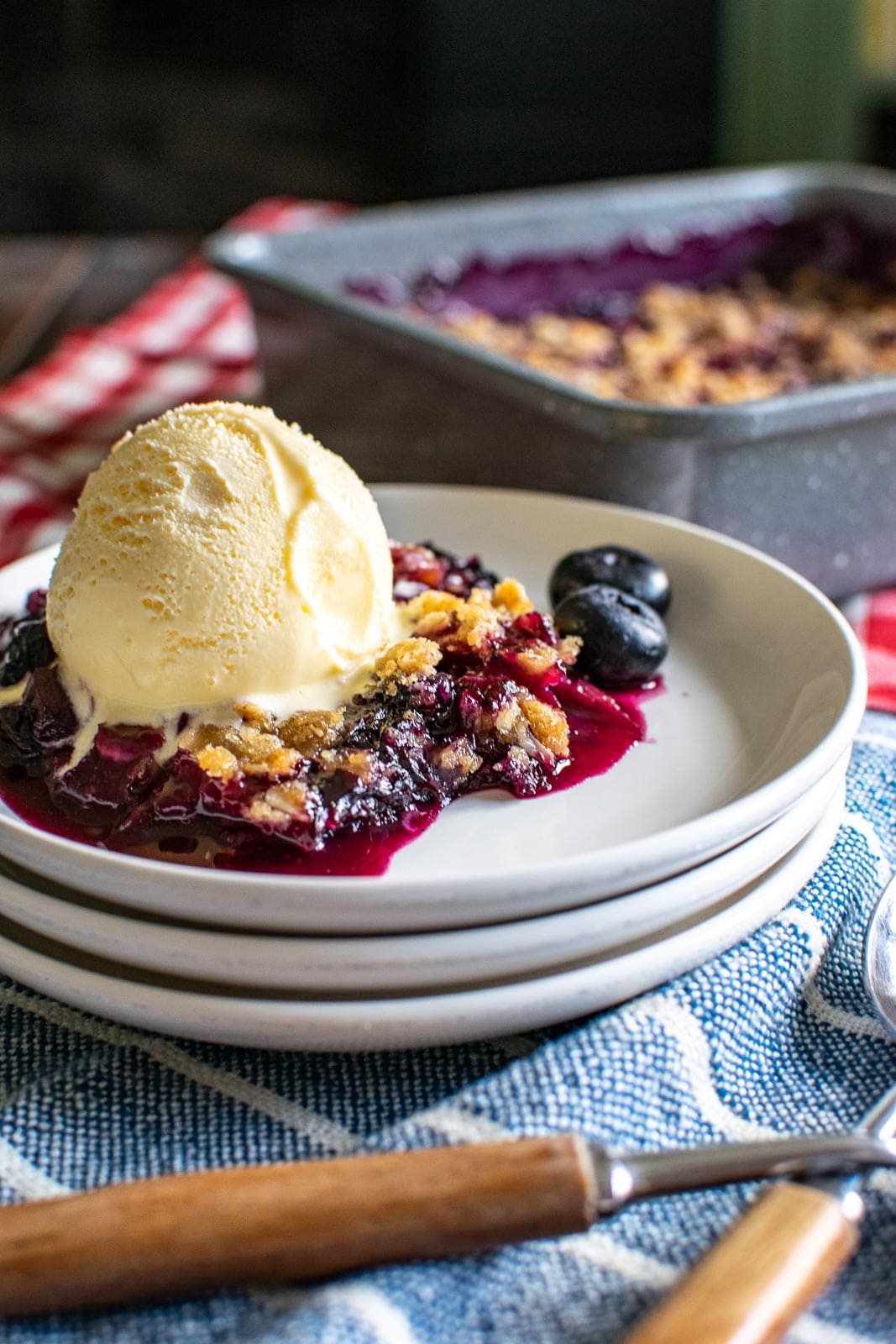 Blueberry Rhubarb Crisp