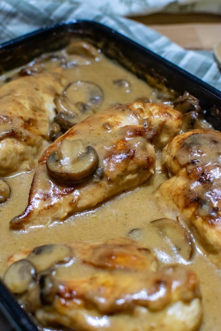 Sunday Chicken Casserole fresh out of the oven.